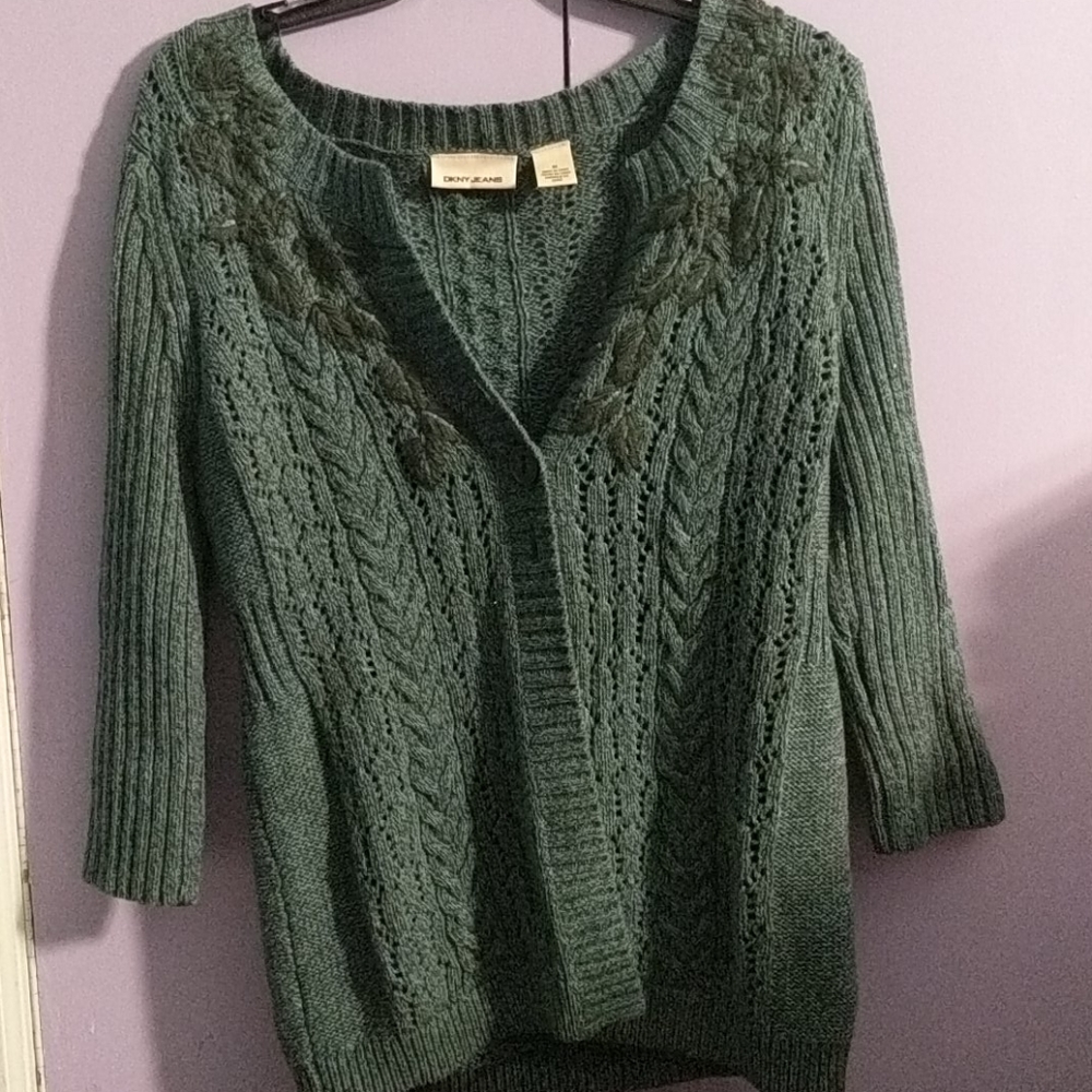 DKNY cardigan 💚 - Picture 5 of 8